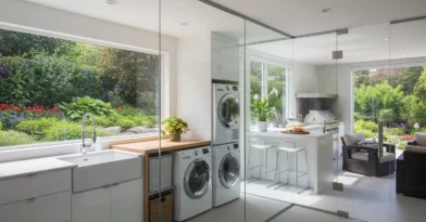 Fechamento de áreas com vidro (como lavanderias ou churrasqueiras)