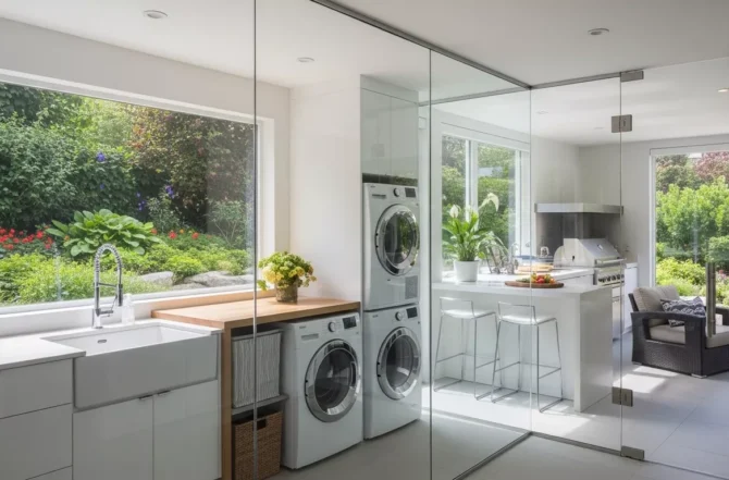 Fechamento de áreas com vidro (como lavanderias ou churrasqueiras)