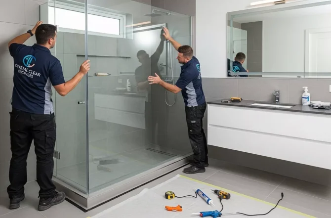 Instalação de Box de Banheiro (vidro temperado ou acrílico)