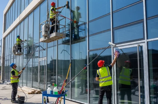 Limpeza Técnica e Pós-Obra em Superfícies de Vidro